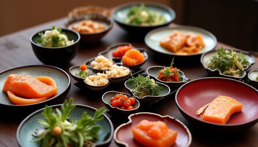 季節の会席料理のメインディッシュ